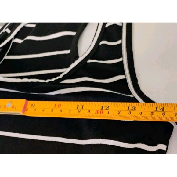 Zanzea Women's Black And White Striped Halter Maxi Dress, Size 4 - Picture 6 of 6